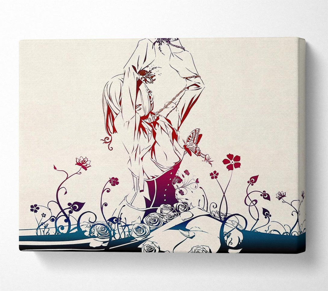  A Canvas Print of Red Garden Anime Canvas Print