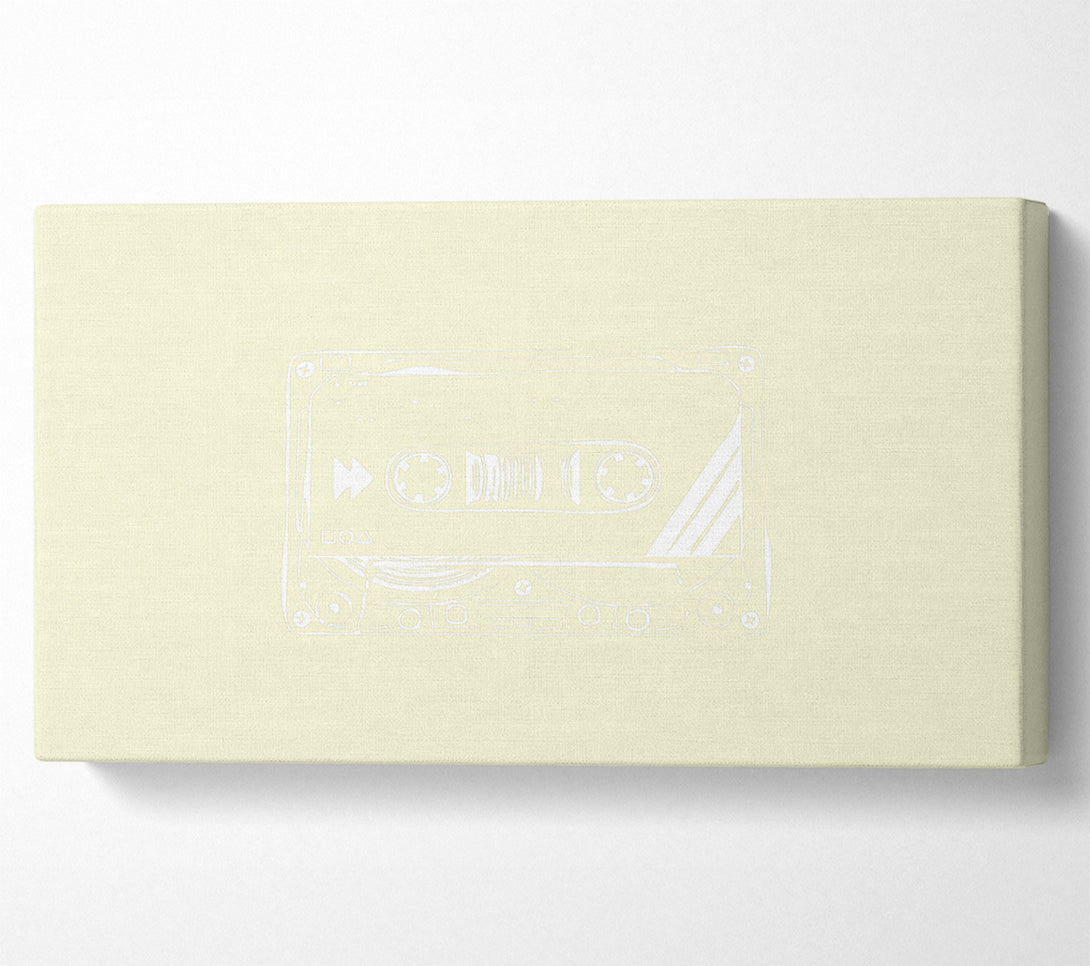  A Canvas Print of Cassette Tape Vector Art Canvas Art