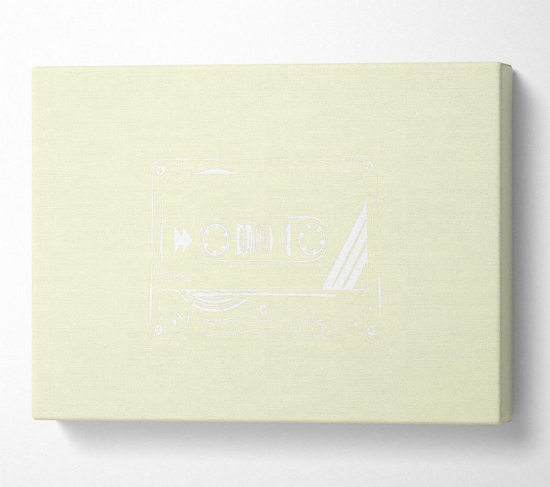  A Canvas Print of Cassette Tape Vector Art Canvas Art