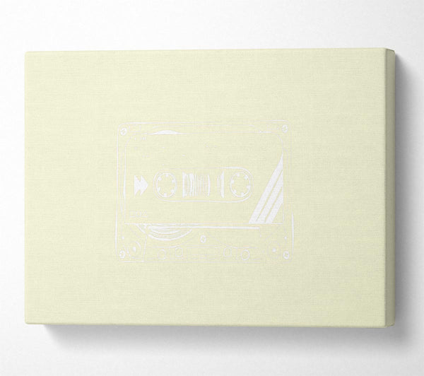  A Canvas Print of Cassette Tape Vector Art Canvas Art