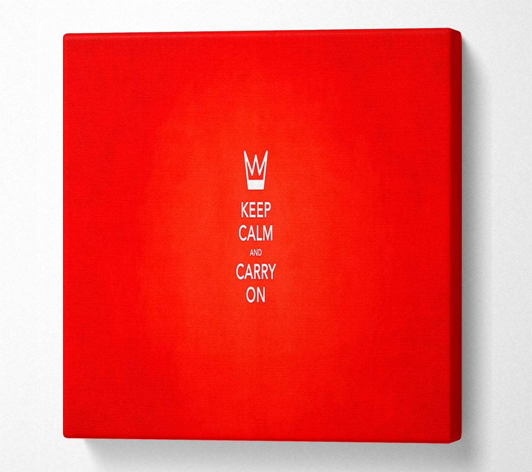 A Canvas Print of Keep Calm Canvas Wall Art