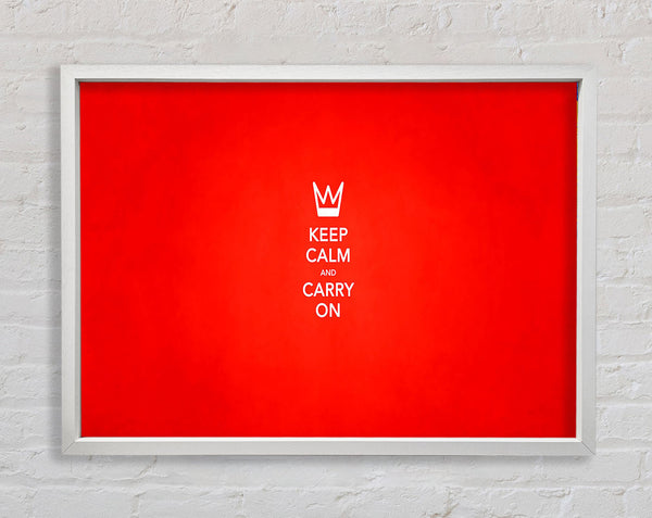 Keep Calm Framed Print