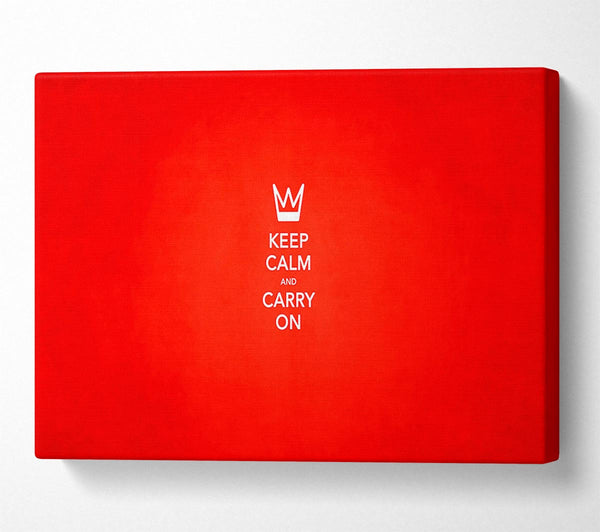 A Canvas Print of Keep Calm Canvas Wall Art