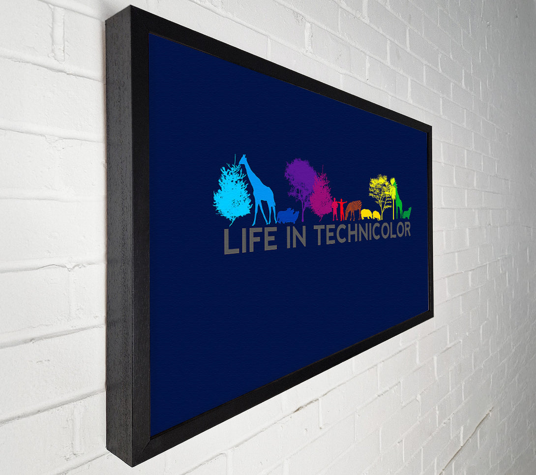  A Canvas Print of Life In Technicolor Canvas Print