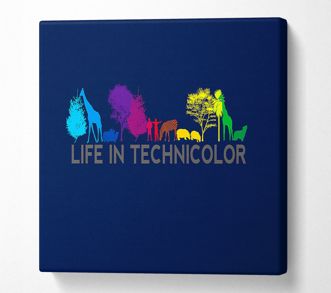  A Canvas Print of Life In Technicolor Canvas Print