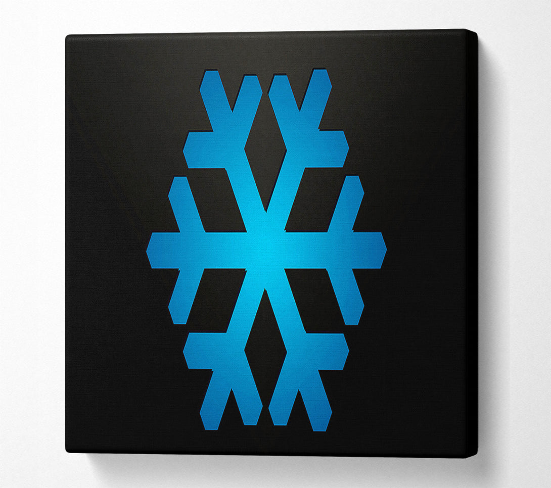  A Canvas Print of Blue Inset Canvas Wall Art