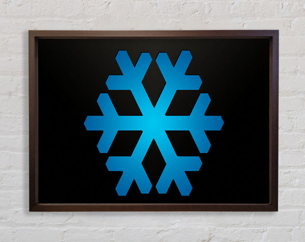 Blue Inset Framed Print