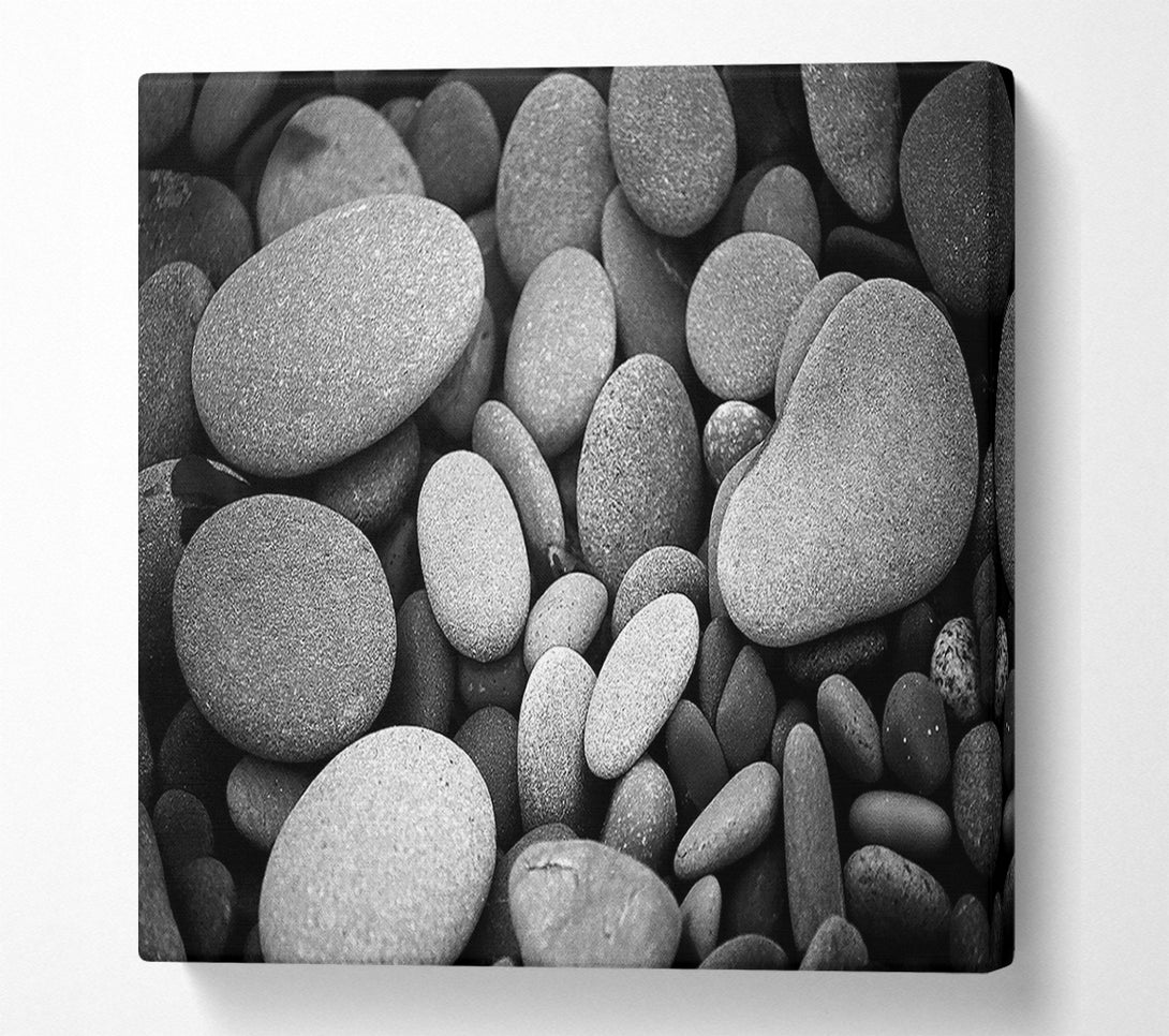  A Canvas Print of Amazing Love Rock B n W Canvas Print