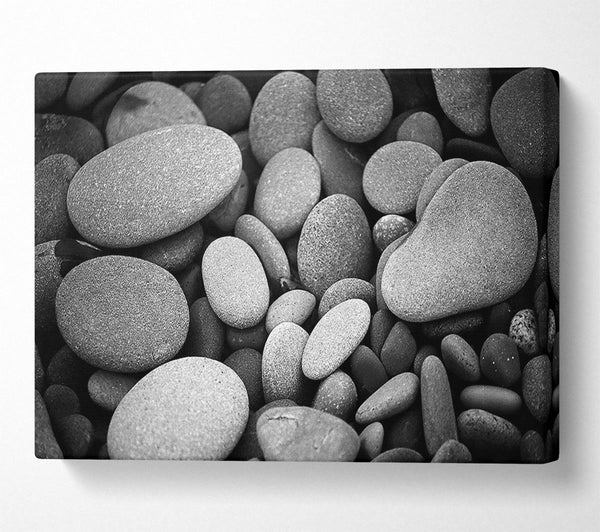  A Canvas Print of Amazing Love Rock B n W Canvas Print