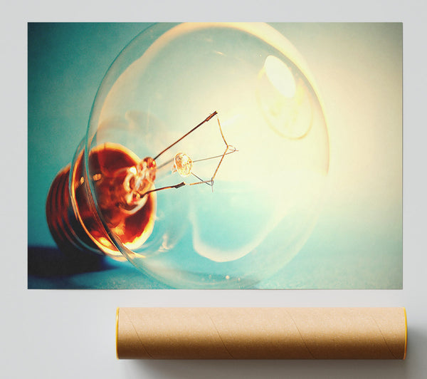 Light Bulb Macro Poster