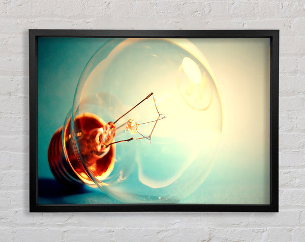 Light Bulb Macro Framed Print