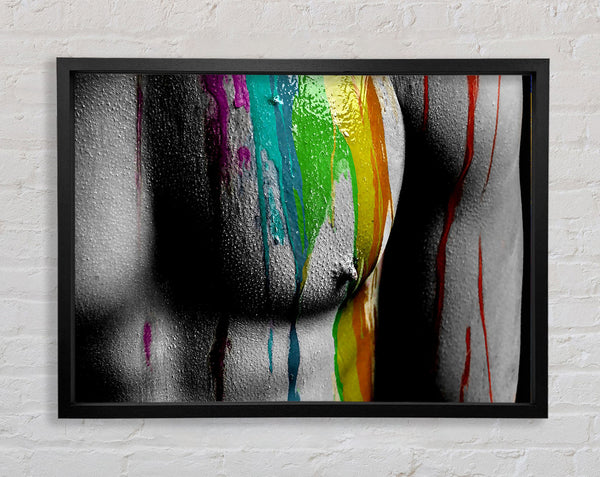 Torso Muscles Framed Print