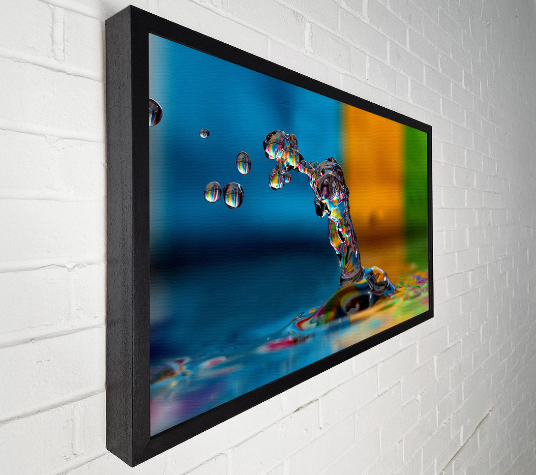  A Canvas Print of Colourful Water Splash Canvas Print