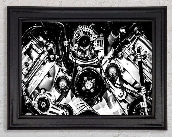 Big Block Engine Framed Print