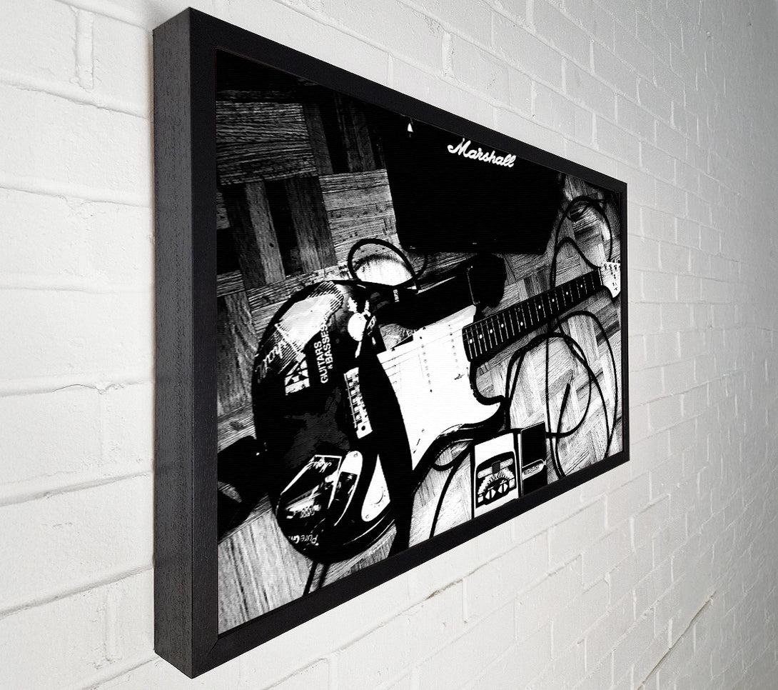  A Canvas Print of Guitar Setting Canvas Wall Art