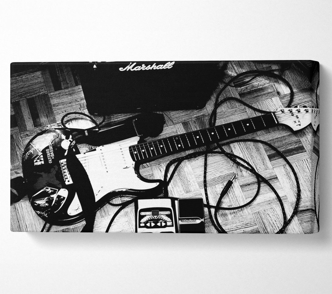  A Canvas Print of Guitar Setting Canvas Wall Art