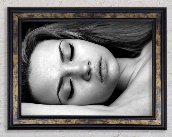 Sleepy Girl Framed Print