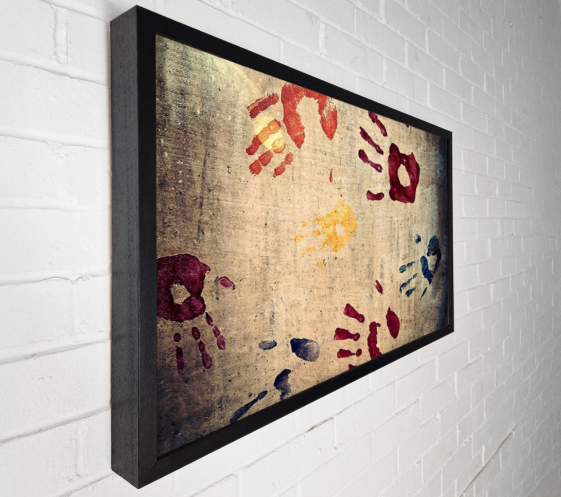  A Canvas Print of Handprints Canvas Wall Art