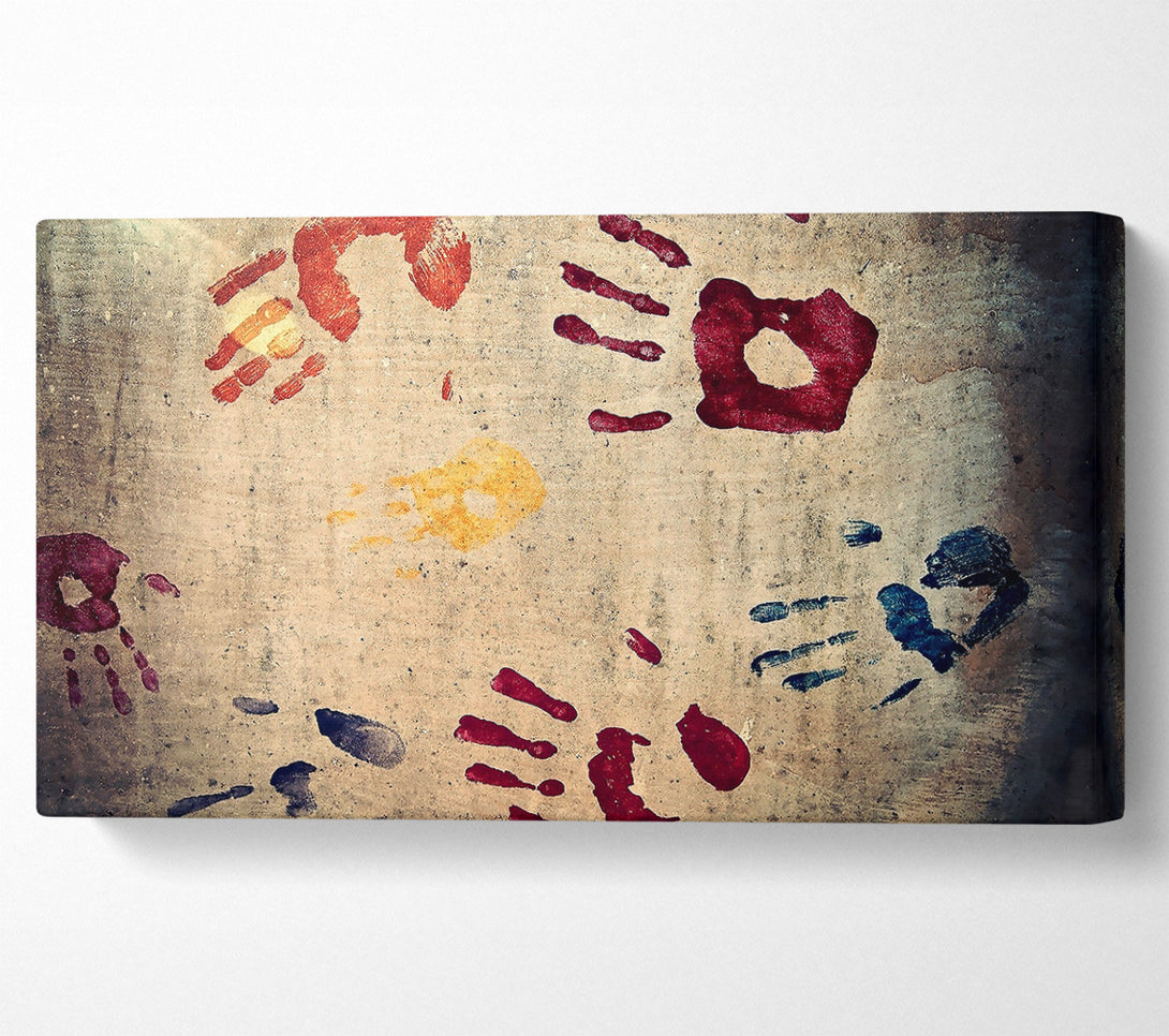  A Canvas Print of Handprints Canvas Wall Art