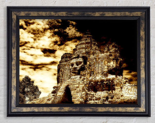 The Buddha King Of Angkor Wat Cambodia Framed Print