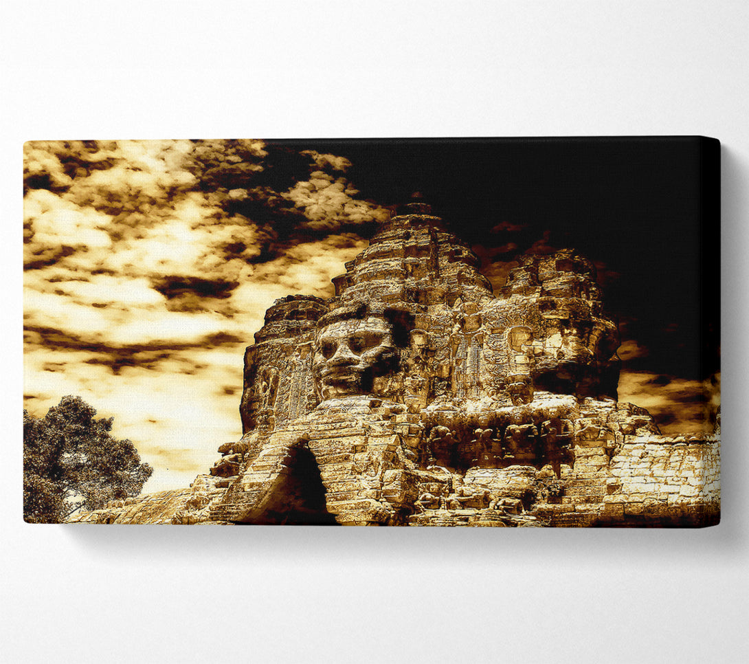  A Canvas Print of The Buddha King Of Angkor Wat Cambodia Canvas Wall Art