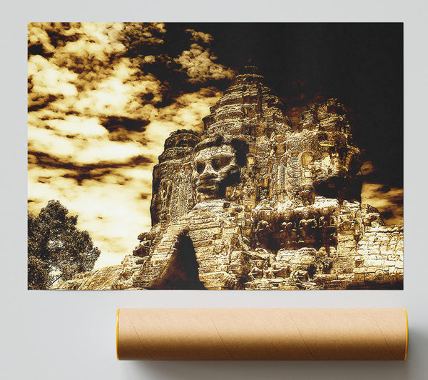 The Buddha King Of Angkor Wat Cambodia Print