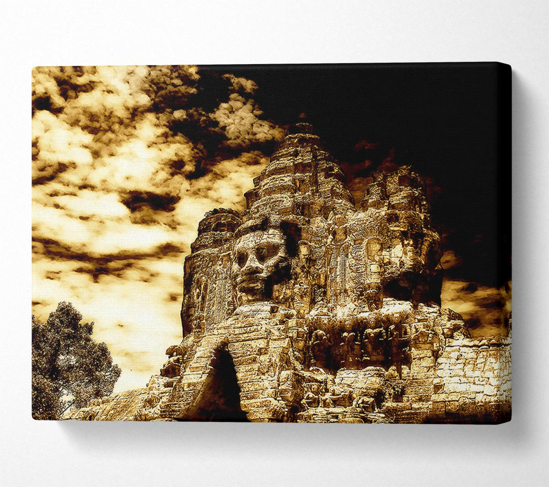  A Canvas Print of The Buddha King Of Angkor Wat Cambodia Canvas Wall Art