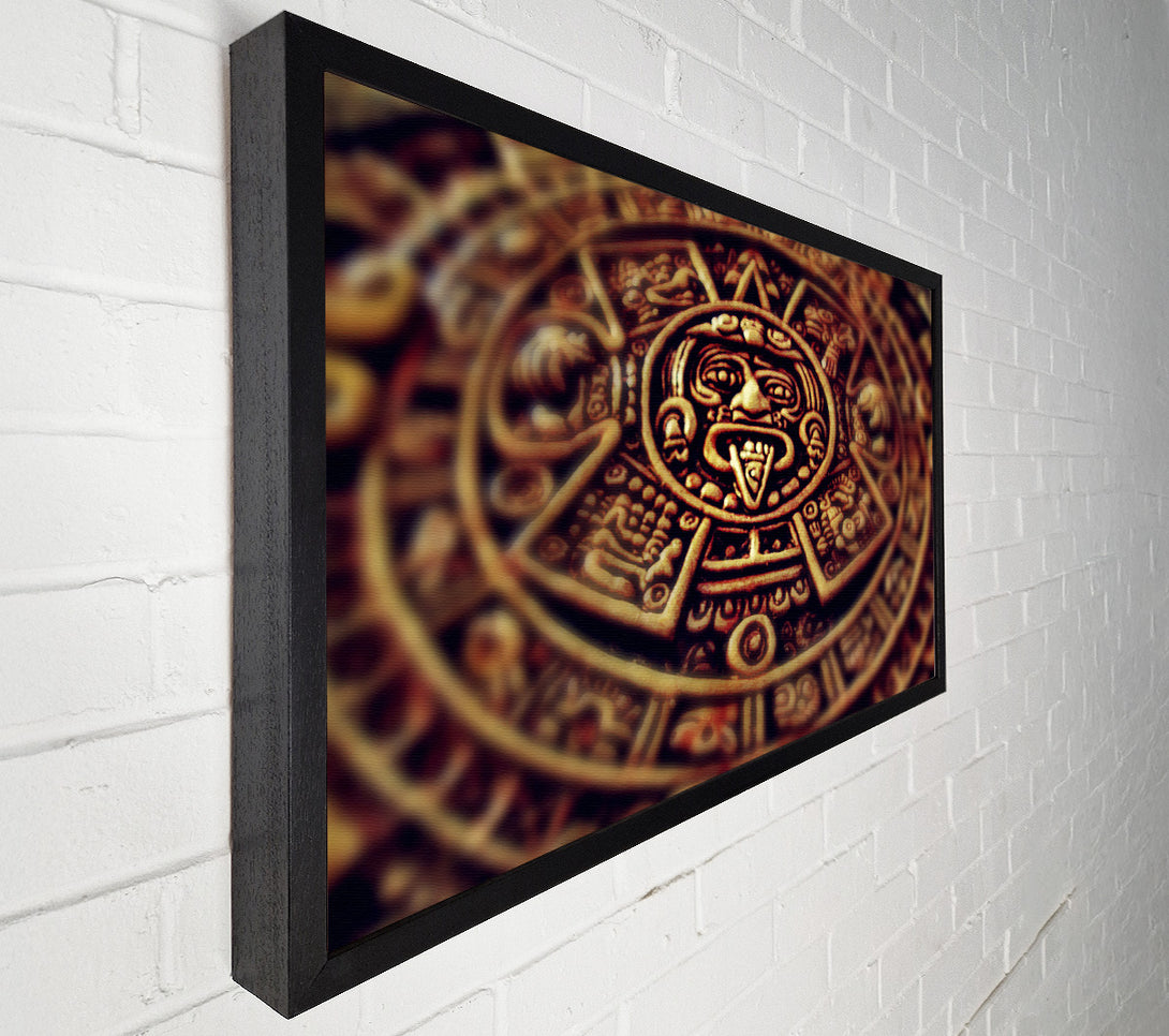 A Canvas Print of Mayan Clock Canvas Art