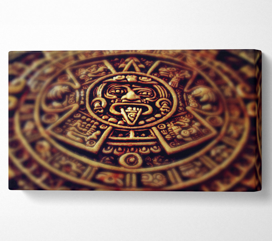  A Canvas Print of Mayan Clock Canvas Art