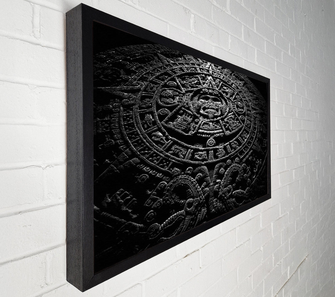  A Canvas Print of Aztec Calendar Canvas Wall Art