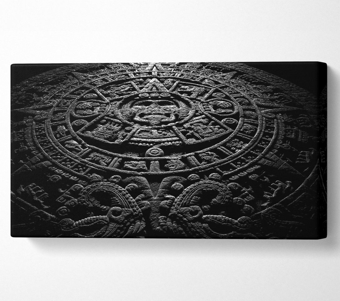  A Canvas Print of Aztec Calendar Canvas Wall Art