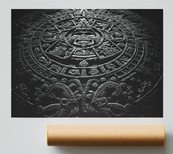 Aztec Calendar Print