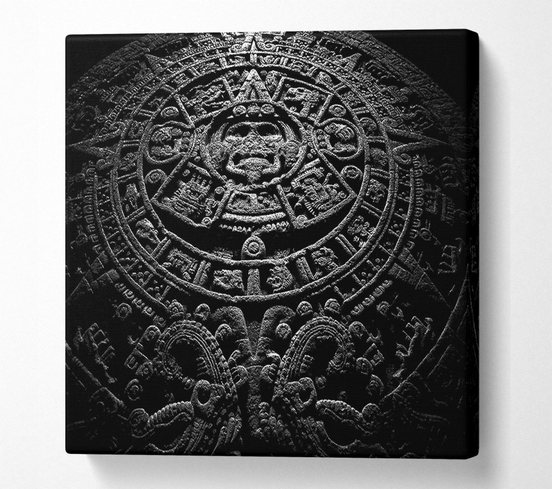  A Canvas Print of Aztec Calendar Canvas Wall Art