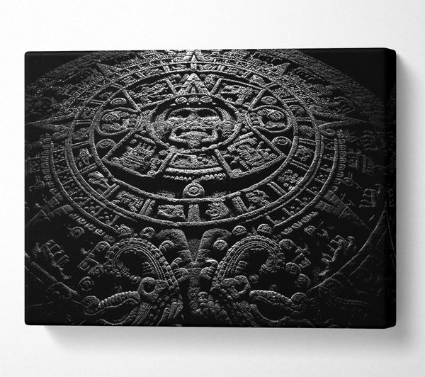  A Canvas Print of Aztec Calendar Canvas Wall Art