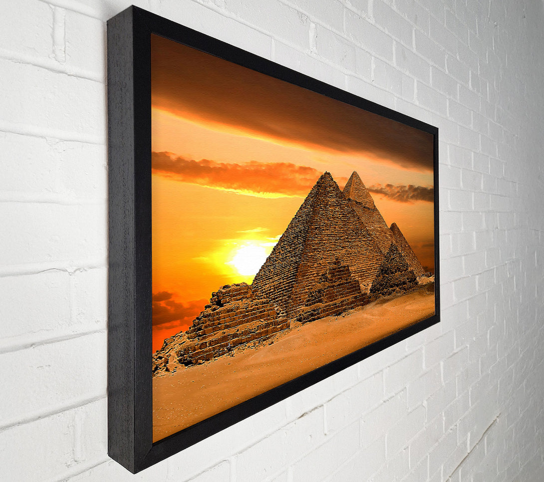  A Canvas Print of Egyptian Pyramids Cairo Egypt Africa Canvas Print