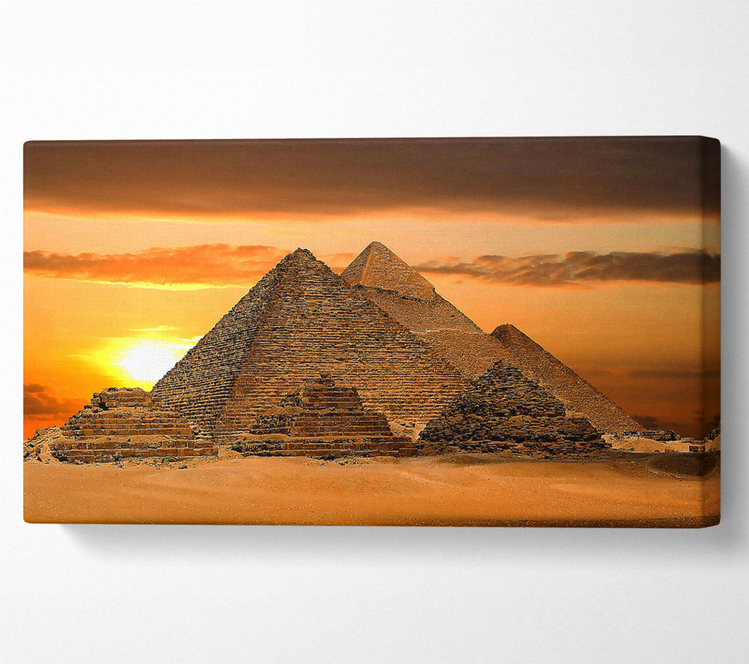  A Canvas Print of Egyptian Pyramids Cairo Egypt Africa Canvas Print