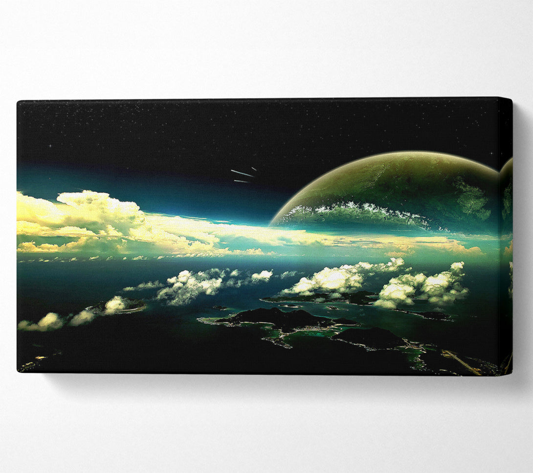  A Canvas Print of Panoramic View Of The Earth Canvas Art