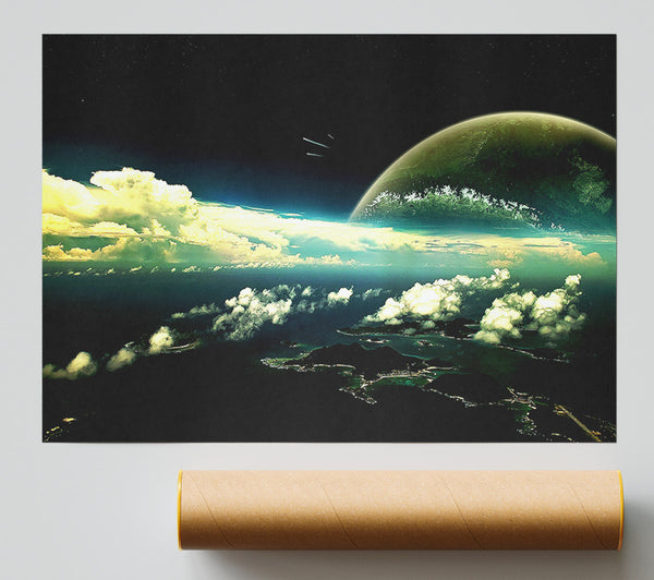 Panoramic View Of The Earth Poster