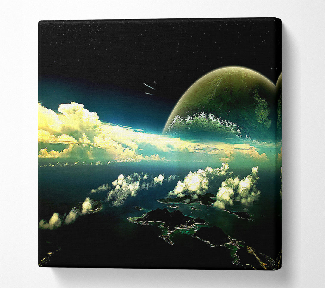  A Canvas Print of Panoramic View Of The Earth Canvas Art
