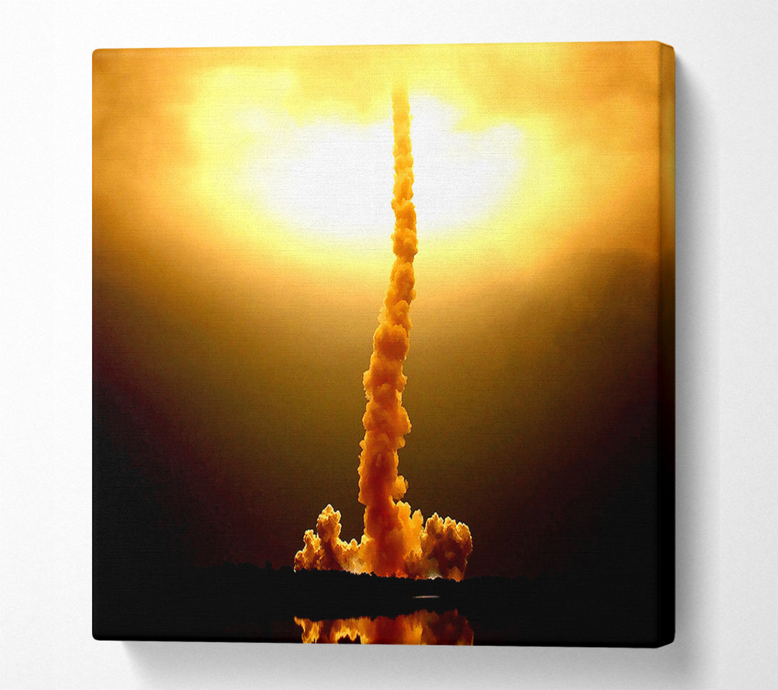  A Canvas Print of Space Shuttle Launch Canvas Wall Art