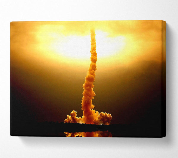  A Canvas Print of Space Shuttle Launch Canvas Wall Art
