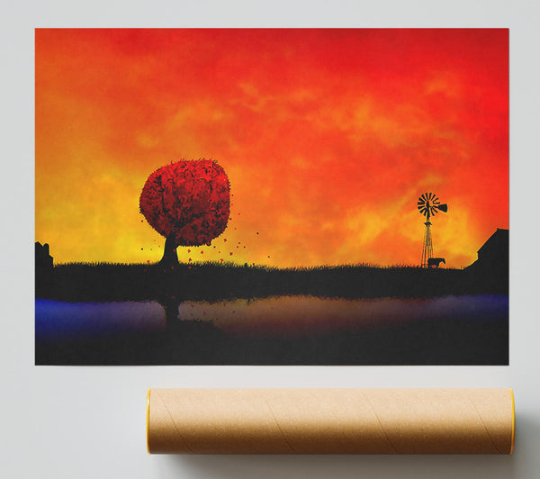 Autumn Sunset Print