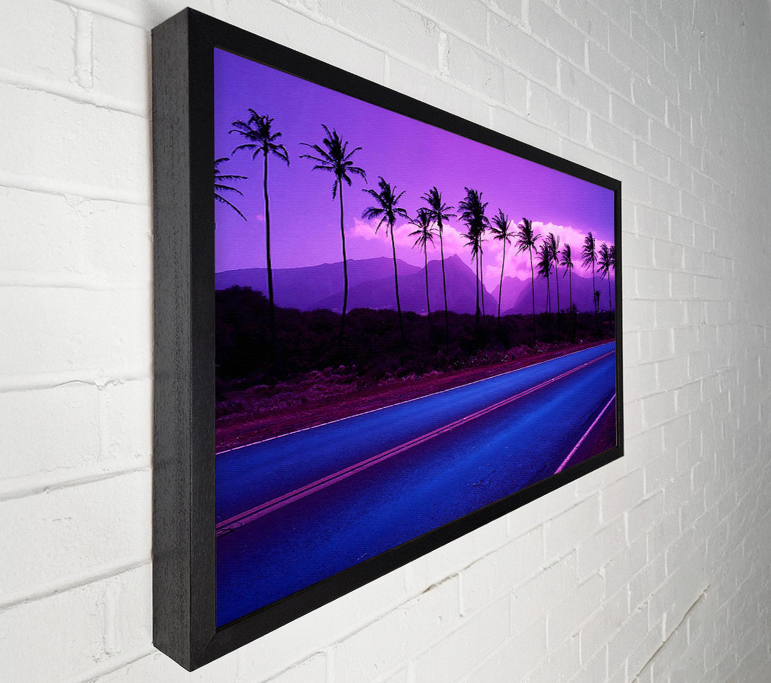  A Canvas Print of Roadside Trees Canvas Wall Art