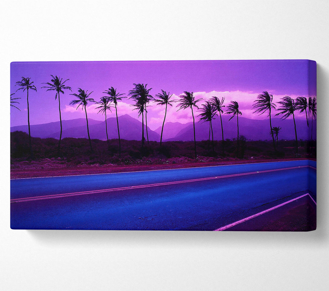  A Canvas Print of Roadside Trees Canvas Wall Art