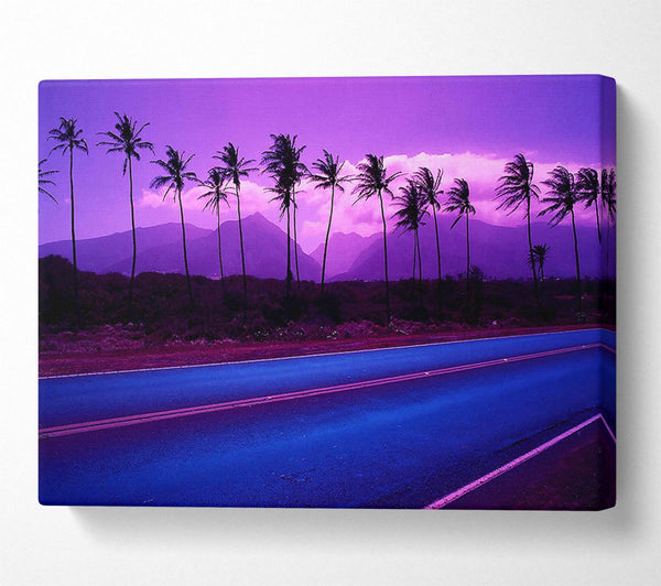  A Canvas Print of Roadside Trees Canvas Wall Art