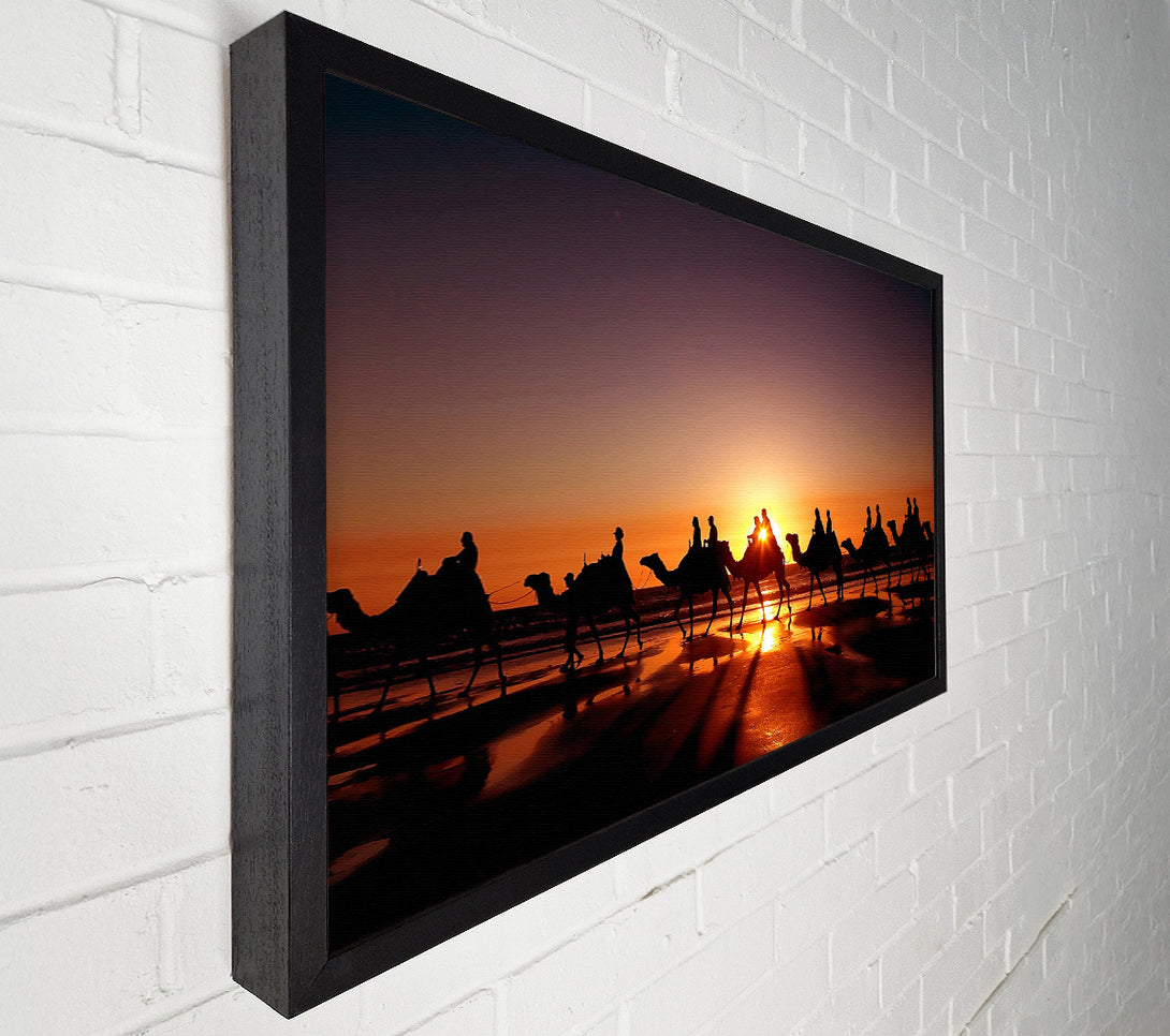  A Canvas Print of Camel Caravan Canvas Print