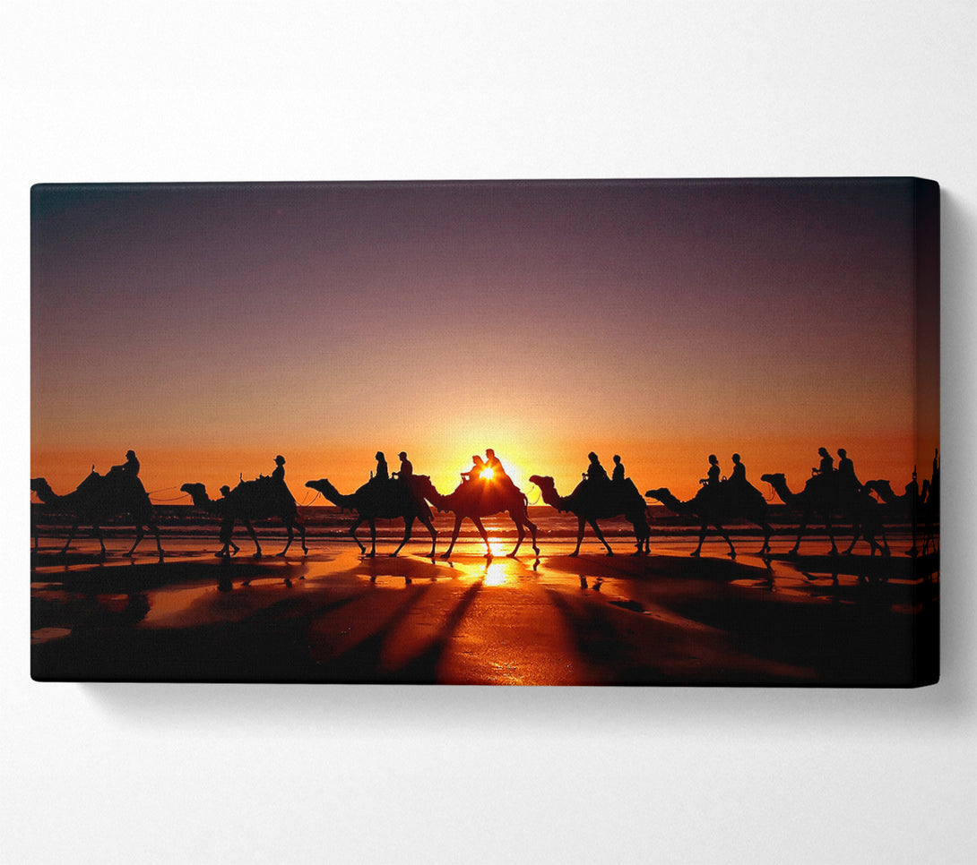  A Canvas Print of Camel Caravan Canvas Print