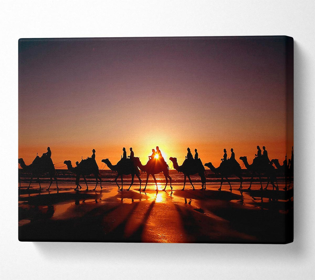 A Canvas Print of Camel Caravan Canvas Print