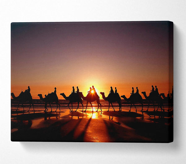  A Canvas Print of Camel Caravan Canvas Print