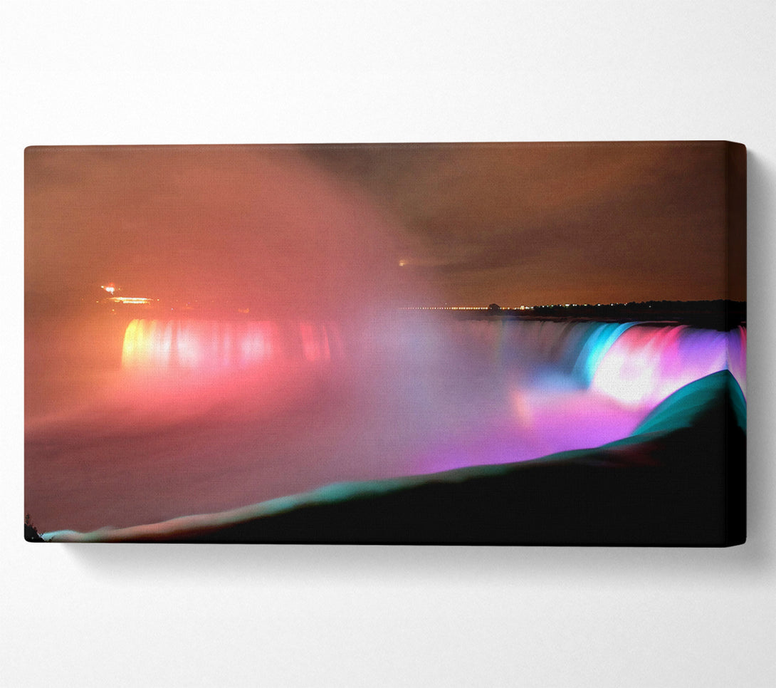  A Canvas Print of Niagara Falls At Night Canvas Wall Art